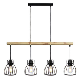 Hanging lamp black 4x60W Bernita 34-78117