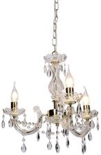 Gold crystal chandelier 3xE14 Maria Teresa 33-94639
