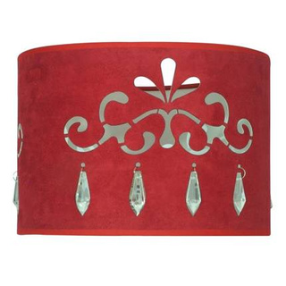 ABAT-JOUR ROUGE E27 DÉCOR