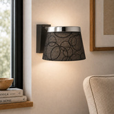 Wall lamp sconce 1X60W E27 black chrome IMPRESJA 21-46324