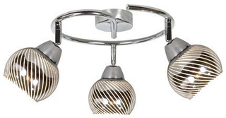 Spiral ceiling lamp 3X10W E14 LED chrome FORT 98-62833