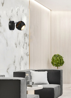 Boni applique 1x3w gu10 led noir