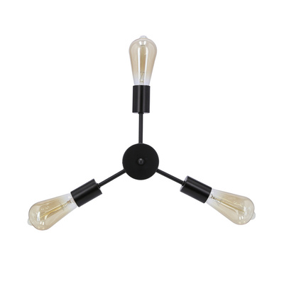 Suspensie Sparta neagra 3X60W E27 33-09371
