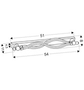 Weiße verstellbare Badezimmer-Wandleuchte LED 12W 4000K Esse Candellux 22-73389