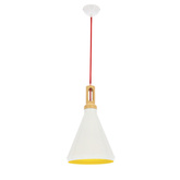 Plafoniera suspendata candellux robinson 31-37695 e27 alb/galben interior
