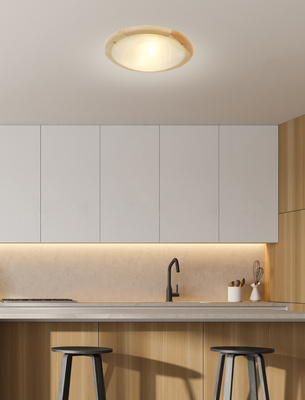 Deckenleuchte Candellux Bambus 14-06653 Plafon Holz Standard 2X60 W E27 Kiefer