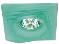 Plafonnier en verre carré vert SS-01 2240010
