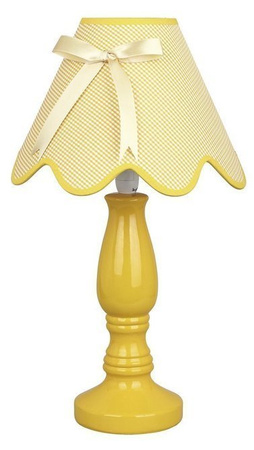 Gelbe Nachttischlampe aus Keramik 60W E27 Lola Candellux 41-04680