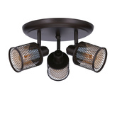Plafonnier café or ambre 3x40W Canabera Candellux 98-83098