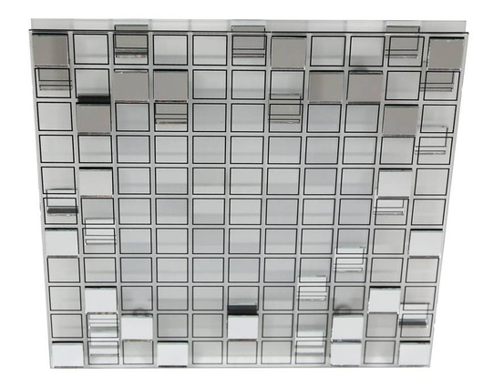 Warm square LED mirror ceiling lamp Mosaic 10-30627