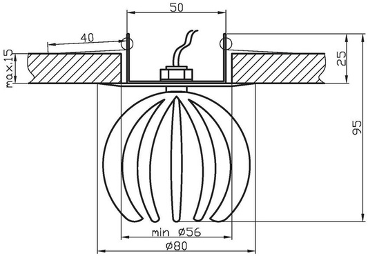 Oprawa stropowa dekoracyjna biało-brązowa G4 20W SK-14 Candellux 2264403