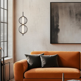 Pendant wire lamp PUMA with globe shades 14 x 38 cm designer LED 3000K living room lighting