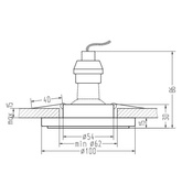 Oprawa Stropowa Okrągła Kryształ Chrom na żarówkę Gu10 + Led obramówka Candellux Sk-94 2273617