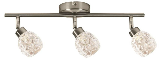 Plafonnier spot bande 3x40W G9 satin Milos 93-19103