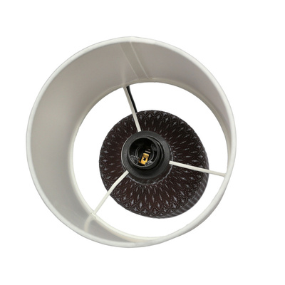 Lampe de table de chevet en céramique marron Iner Candellux 41-79862
