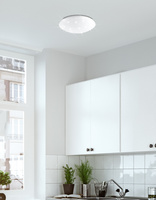 Plafonnier LED blanc 33cm ciel étoilé 4000K Magnus 13-75161