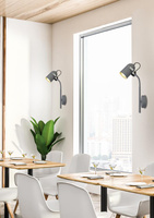 Wall lamp 1xE14 gray 40cm GRAY 91-66527