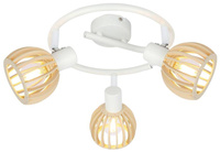 Candellux 98-68125 spiral ceiling lamp E14 white wood