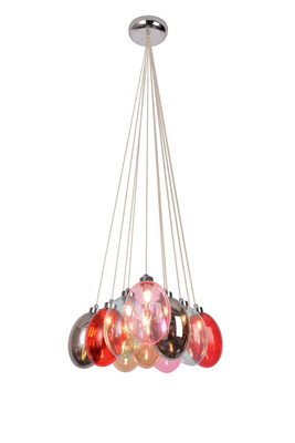 Lampa wiszącza szklane kolorowe balony 10x10W Lukka Ledea 50110223