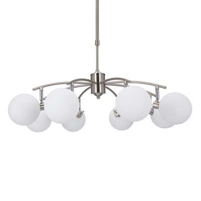 Ghost hanging lamp satin 8x40w g9 white shade 38-14764