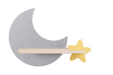 Kinkiet LED 5W dla dziecka szary księżyc gwiazdka Moon Candellux 21-75574