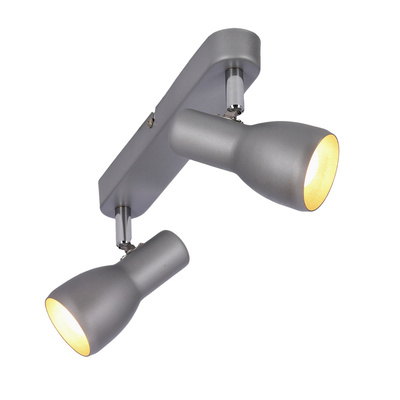 Ceiling wall lamp silver strip 2x40W Picardo 92-44211