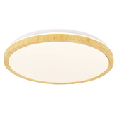 Plafonnier LED bois blanc 36W 4000K Gandava 14-75260