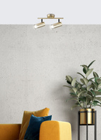 Lampă din alamă bandă perete/tavan 2xGU10 Colly 92-01719