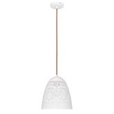 Plafoniera suspendata 1X60W E27 ajurata alb BENE 31-70340