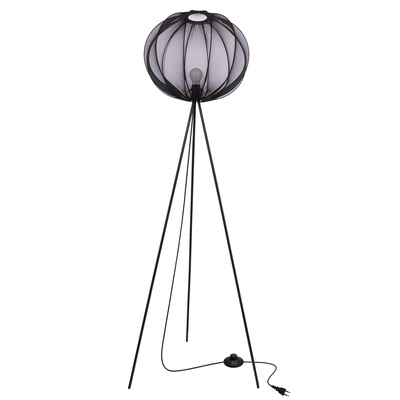 MELLOW lampe sur pied noire 1x40W E27 abat-jour 52 sphère noire 51-41944