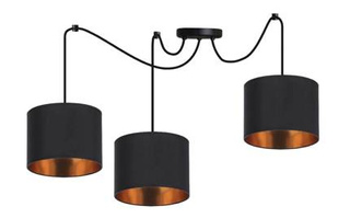Hängelampe schwarz 3xE27 Candida P 33-00859