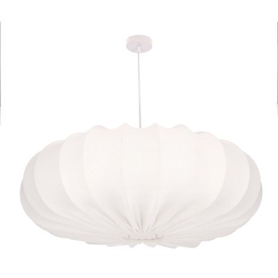 Hanging lamp CAFEE Scandinavian with cream latte shade 66cm modern ceiling lighting for living room and dining room E27