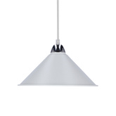 Avola Hängelampe Chrom E27 mit weißem Schirm 31-20710