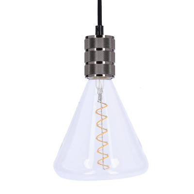 Suspension fronde en métal noir E27 31-04901