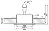 Hermetische Deckenleuchte IP65 satiniert SH-04 2290837