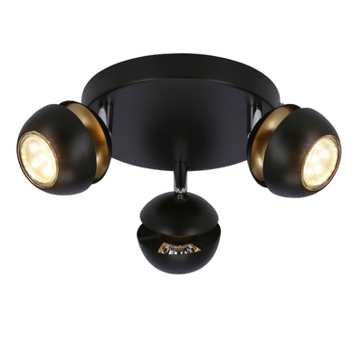 Plafon Boni 3x3w gu10 led negru