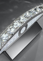 Chrome bathroom wall lamp with LED crystals 8W Arande Candellux 20-32683