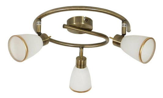 Ceiling lamp spiral patina 3xG9 Regent 98-06844