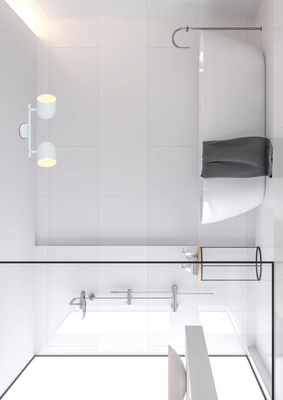 Lampa listwa ścienna/sufitowa biała 2xE27 Azuro 92-63250