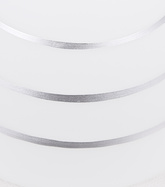 Chrome ceiling lamp 3x40W white shade with crystals Simpli Candellux 33-63847