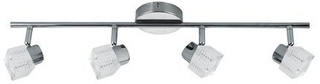 Wand-Deckenleuchte Chromstreifen 4x40W G9 Malachit Candellux 94-31689