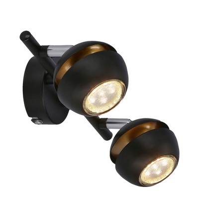 Boni Streifen 2x3w gu10 LED schwarz