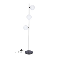 Lampadaire noir + or Kama 53-01238
