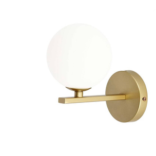 White brass wall lamp 1xG9 20cm Kama 21-73419