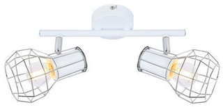 Ceiling lamp with a white slat and a wire shade Sancho Candellux 92-61751