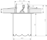 Plafonnier chrome cristal clair 40W G9 SK-73 Candellux 2203973