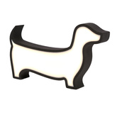 LED-TISCHLAMPE HUND FÜR KINDER IQ KIDS SCHWARZ