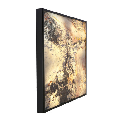 Luxan Plafonnier 59x59 noir 90w led 4000k led automne rustique