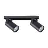 Gary lampa sufitowa listwa czarny 2x15W GU10 klosz czarny 92-28129