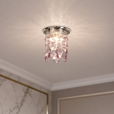 Plafoniera Candellux cristal decorativ violet crom 50W